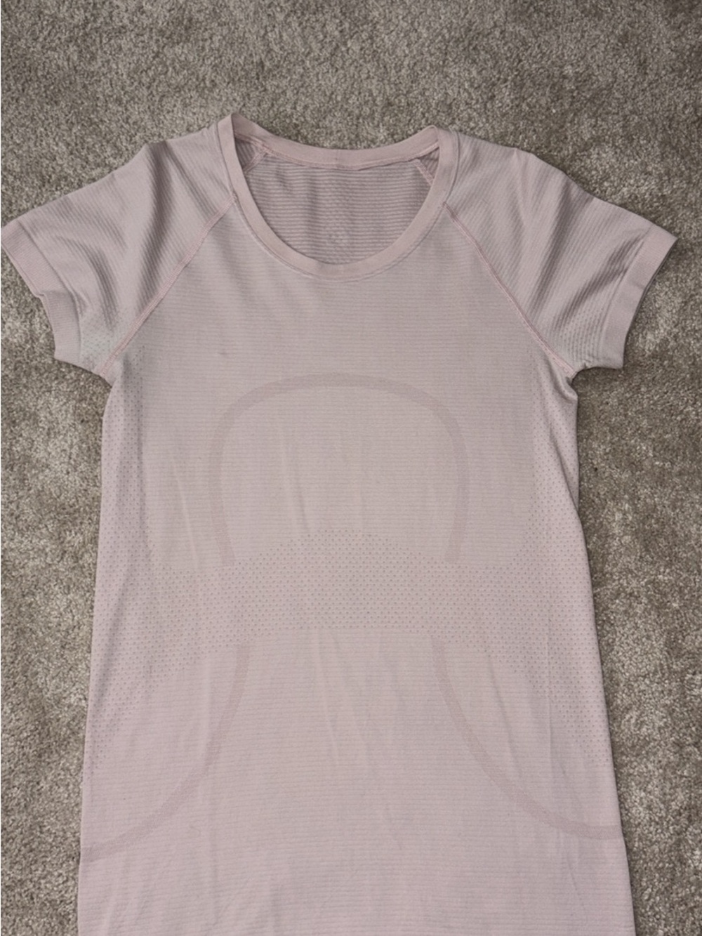 lululemon athletica Pale Pink Short Sleeve Performance Tee